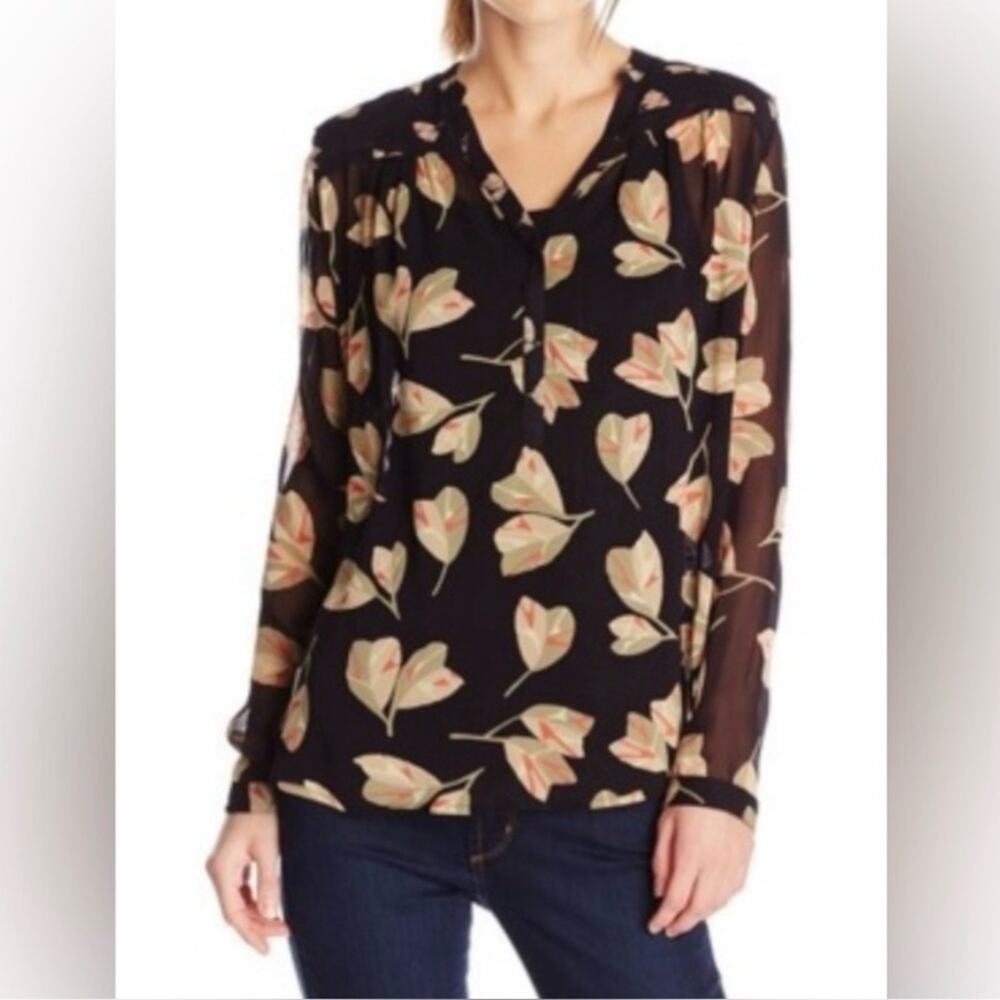 Lucky Brand Sheer Blouse S